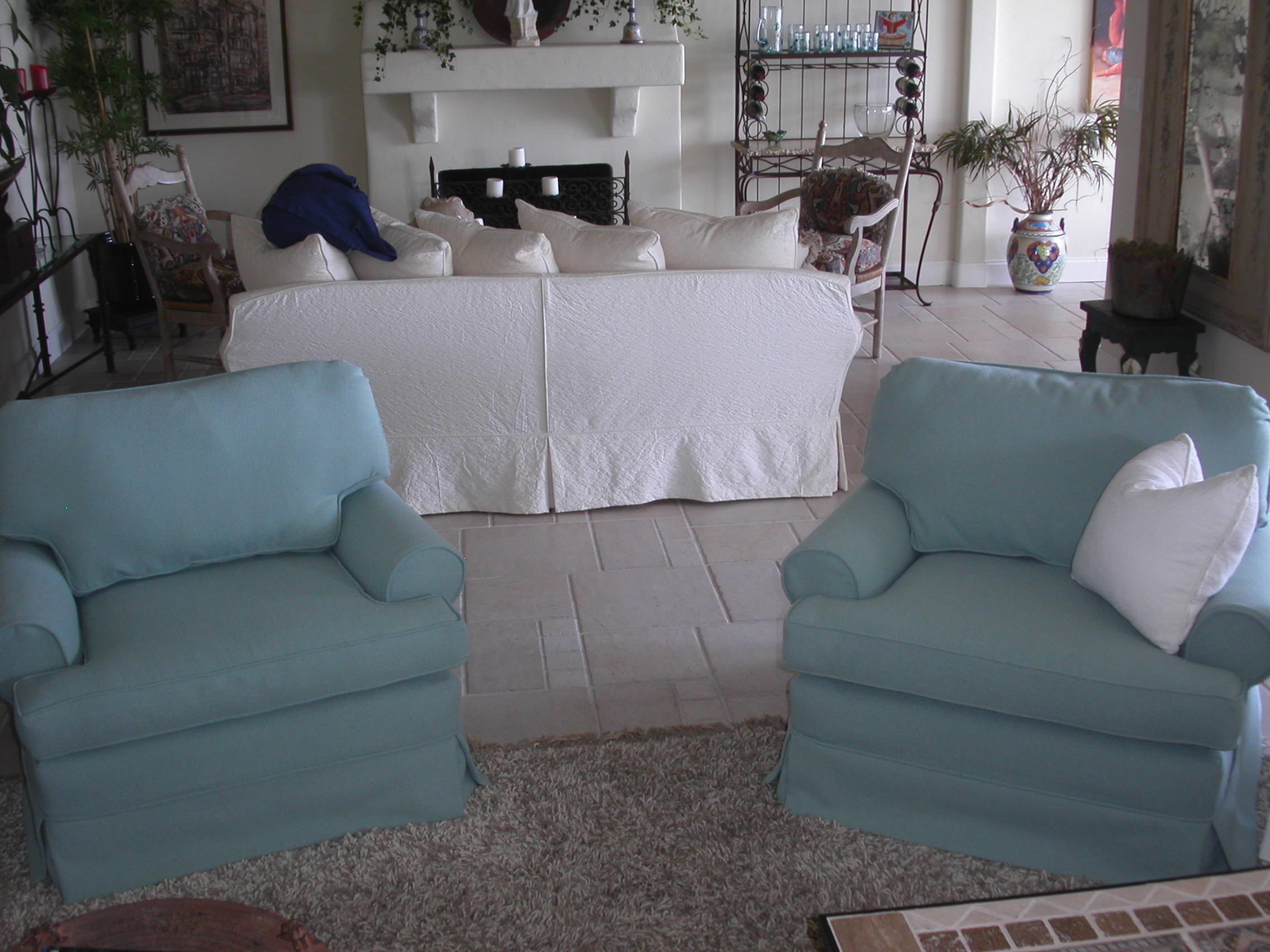 Custom Upholstered Slip covers